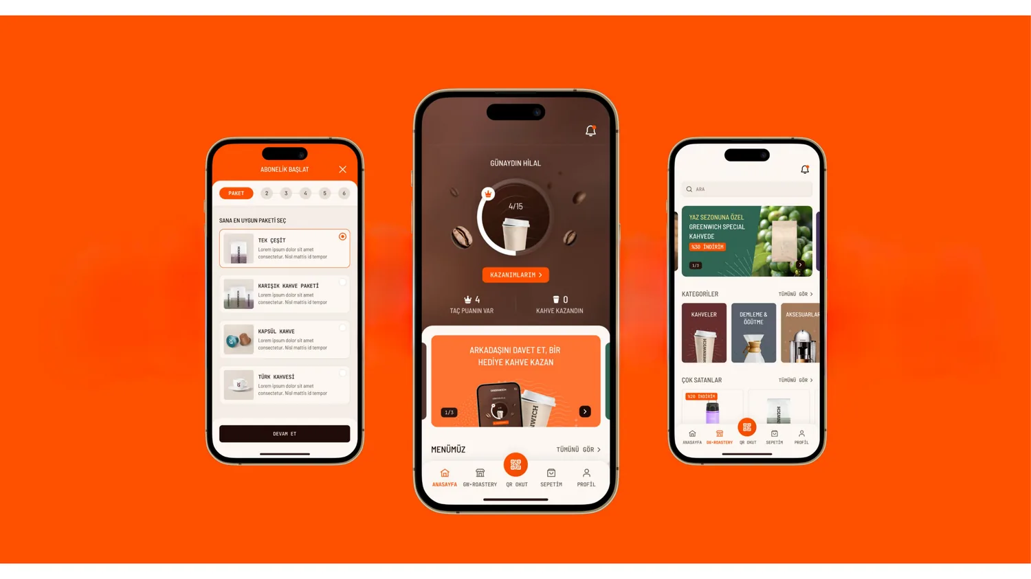 Beanport mobil deneyim tasarım konsepti
